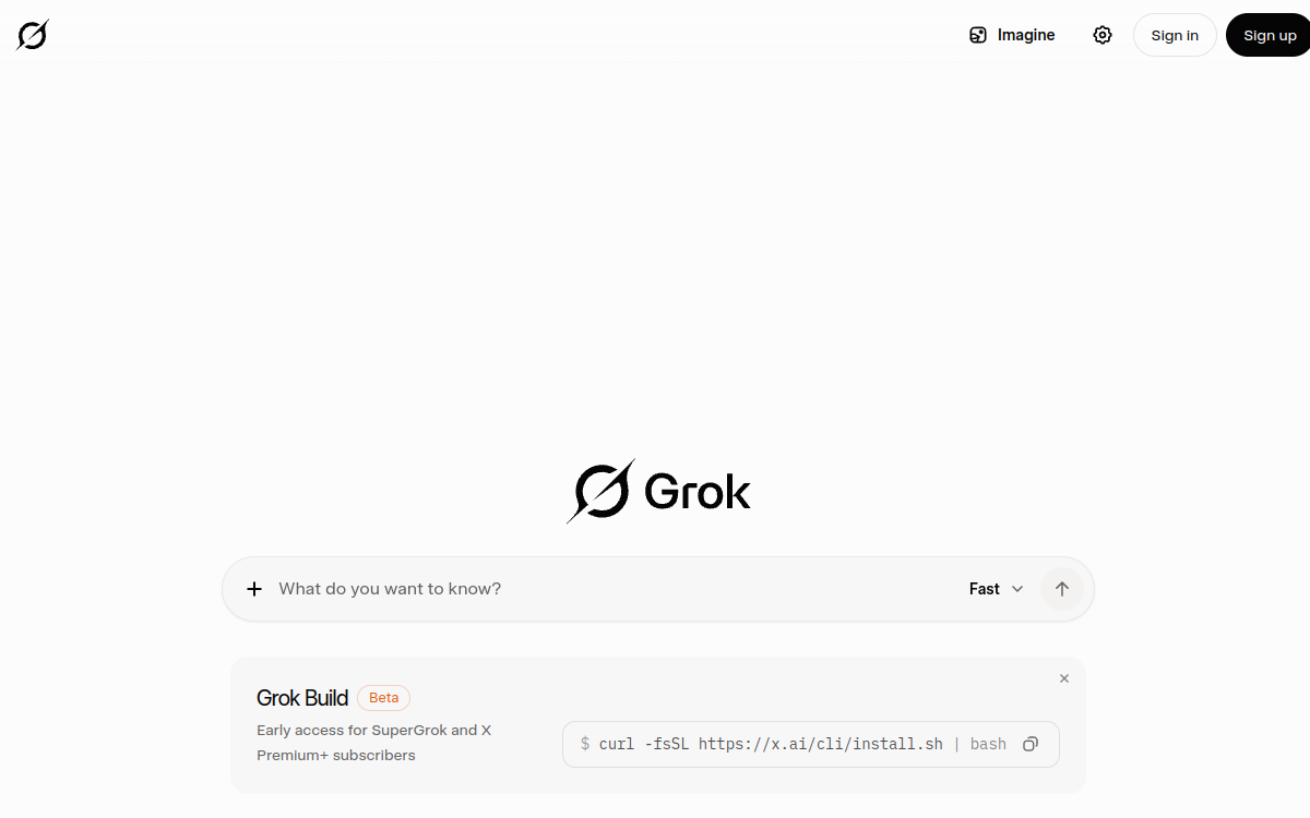 Screenshot von Grok (xAI)