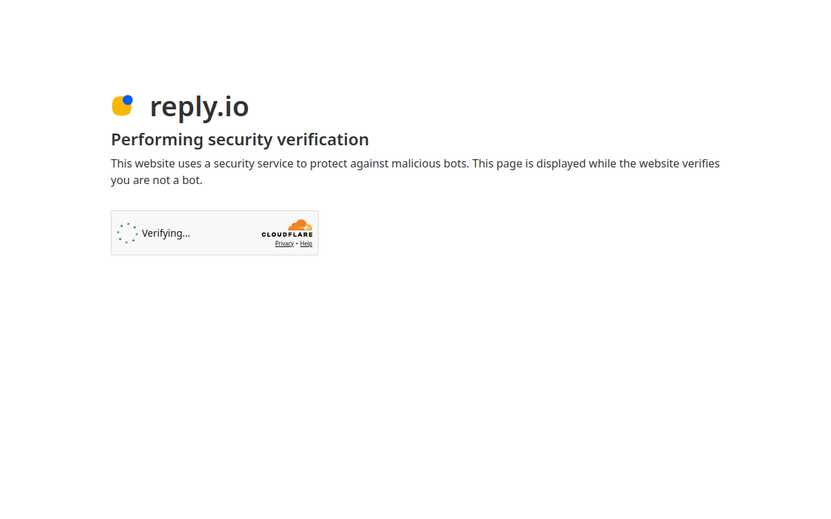Screenshot von Reply.io