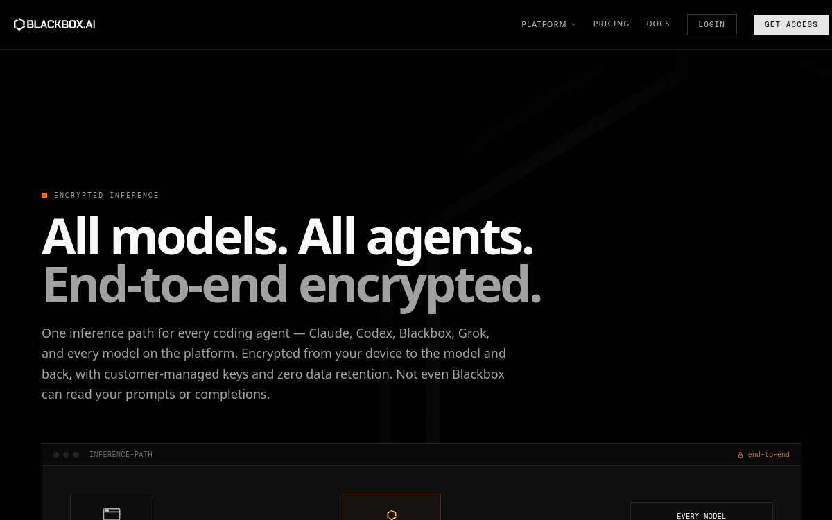 Screenshot von BlackBox AI