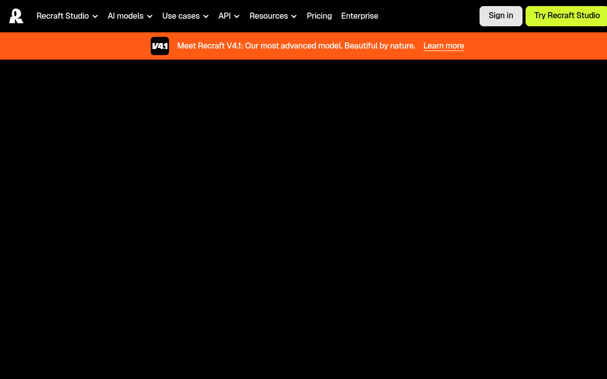 Screenshot von Recraft