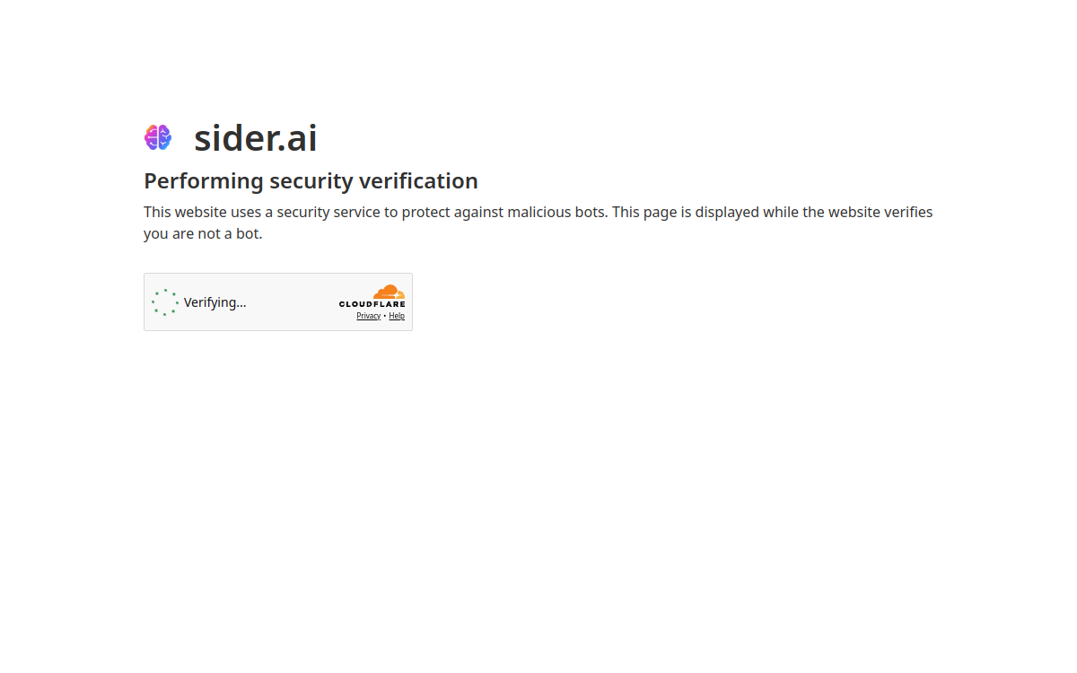Screenshot von sider.ai