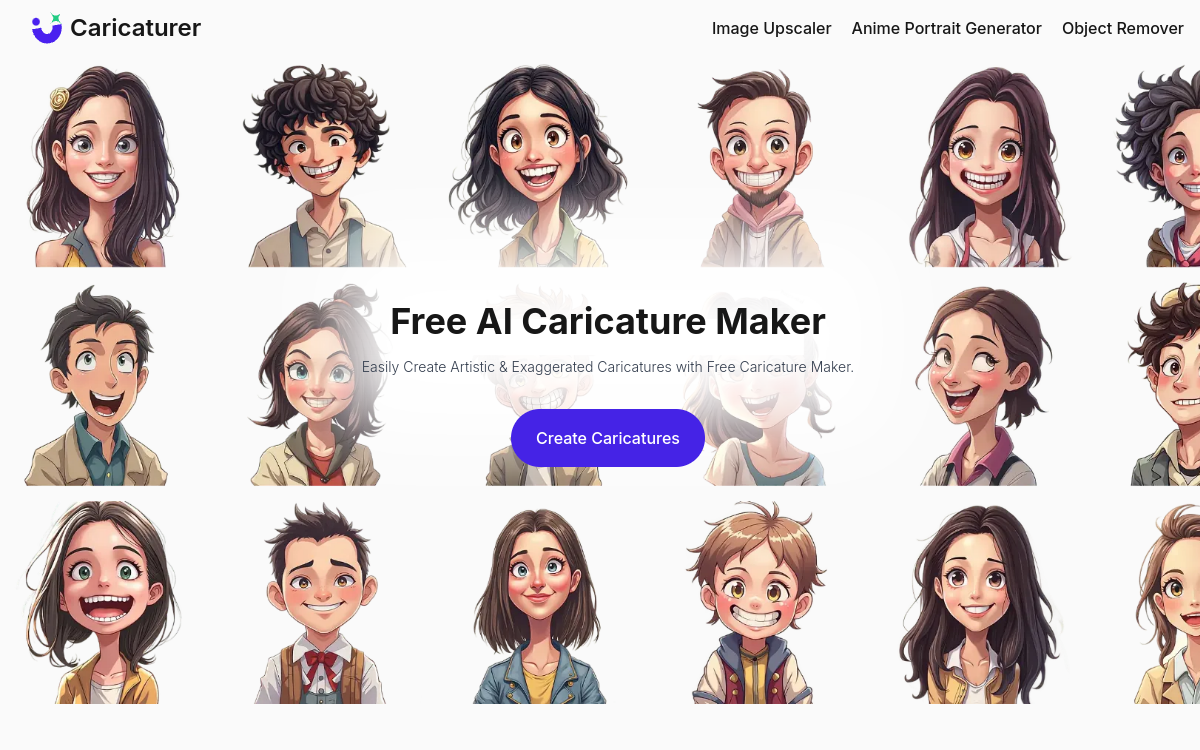 Screenshot von Caricaturer.io