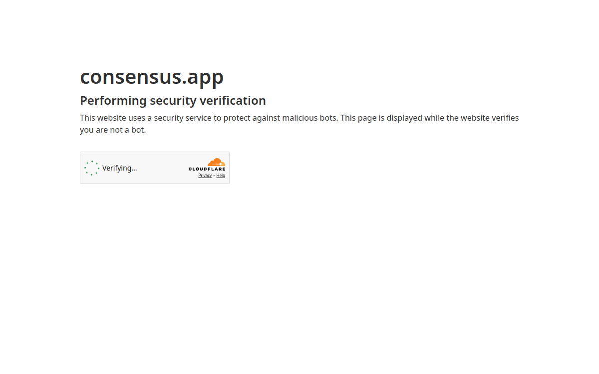 Screenshot von Consensus