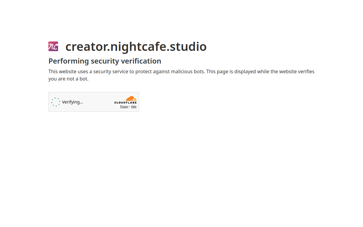 Screenshot von NightCafe