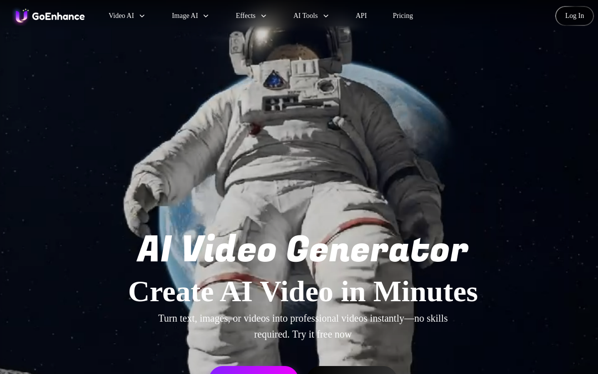 Screenshot von GoEnhance AI