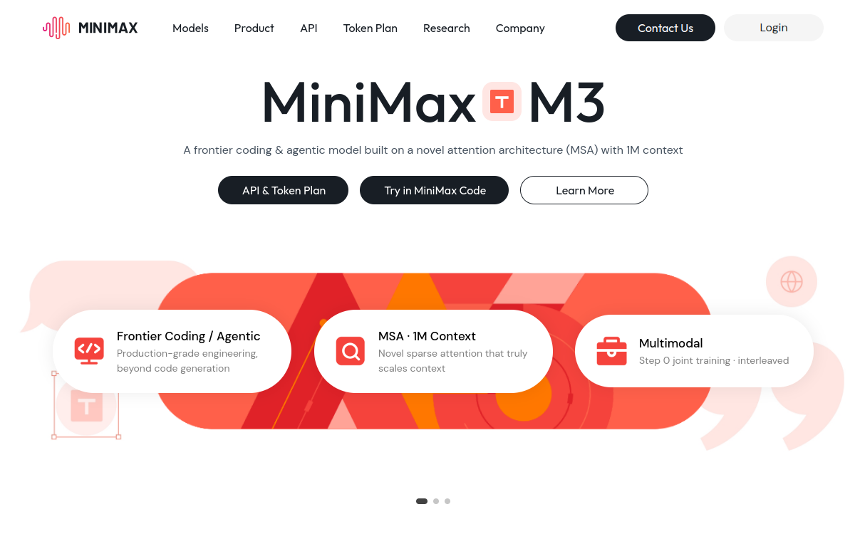 Screenshot von MiniMax