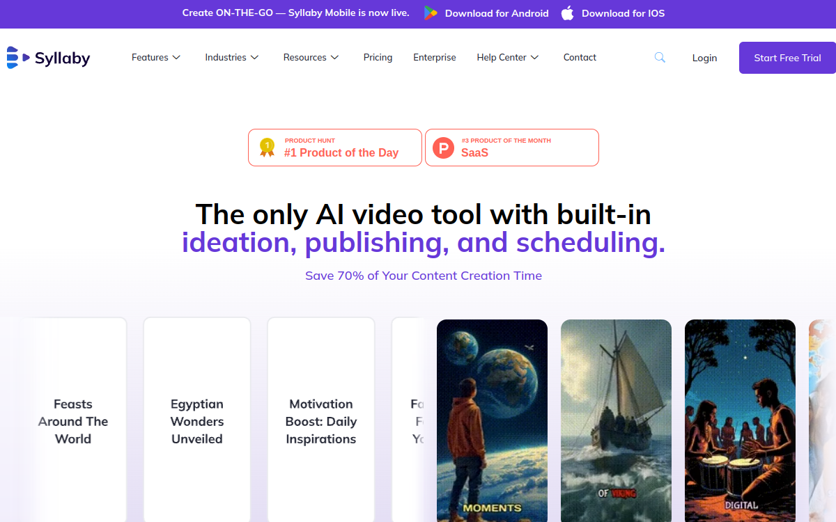 Screenshot von Syllaby.io