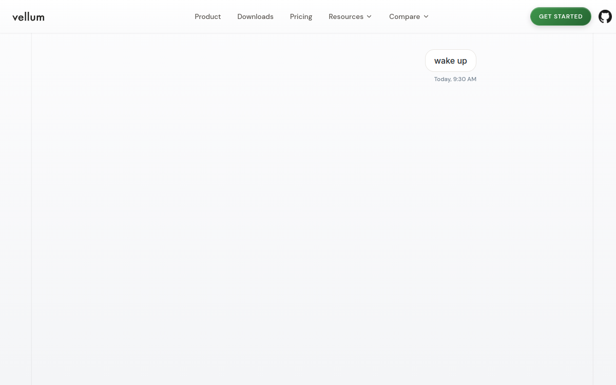 Screenshot von Vellum AI
