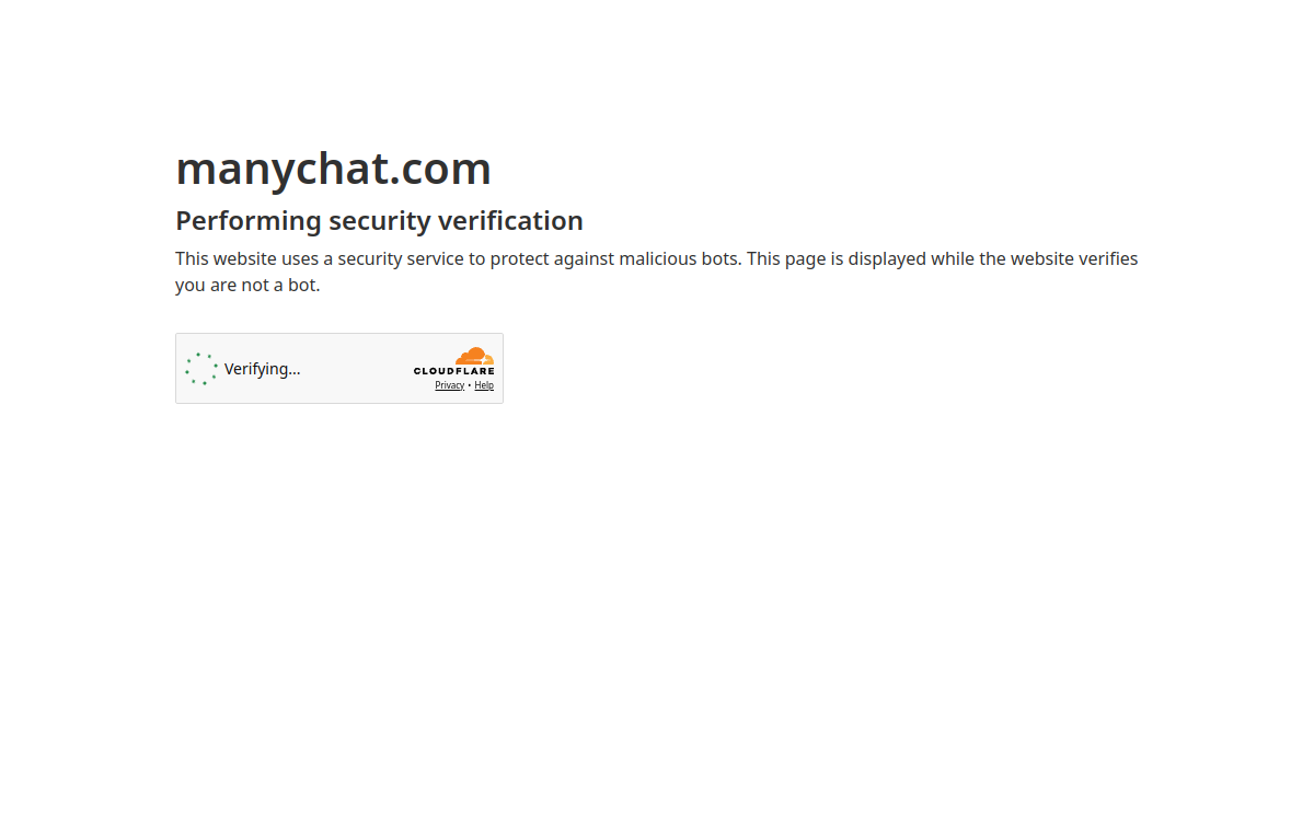 Screenshot von ManyChat