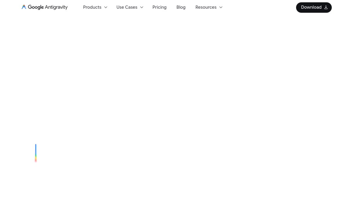 Screenshot von Google Antigravity