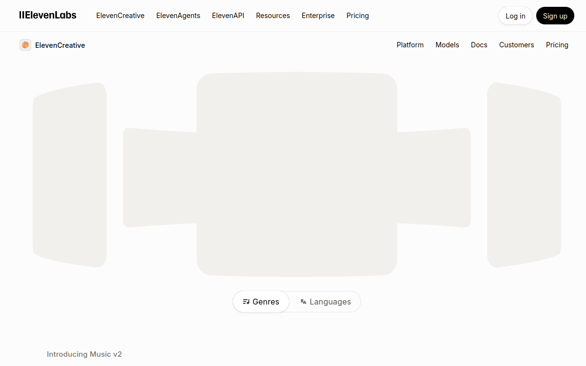 Screenshot von ElevenMusic
