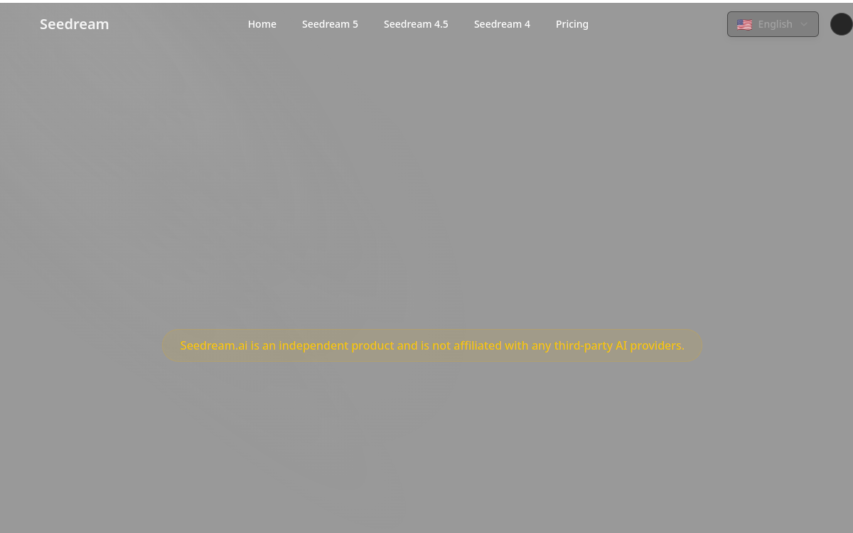 Screenshot von Seedream