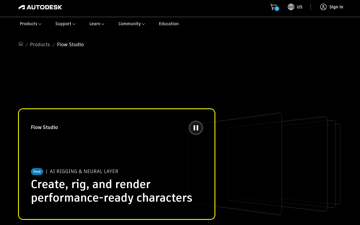 Screenshot von Autodesk Flow Studio