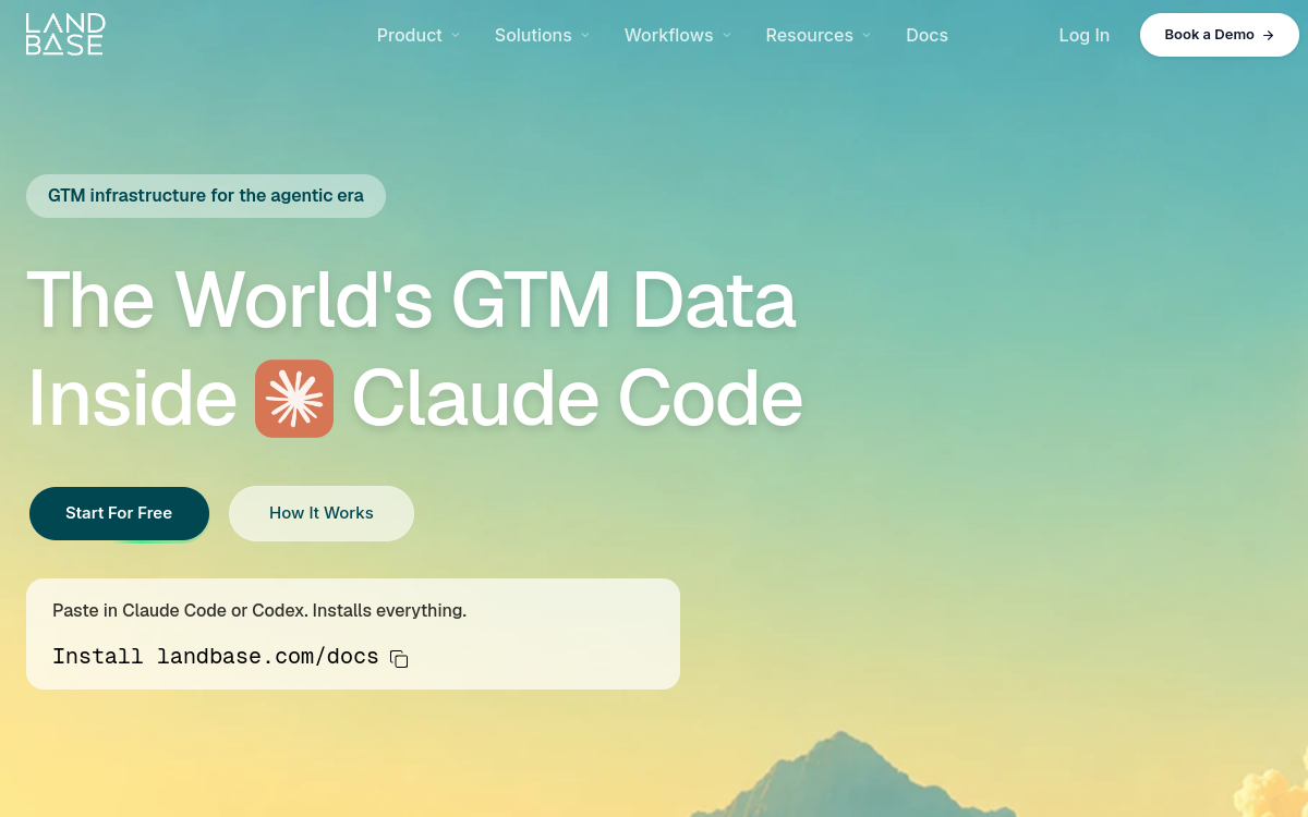 Screenshot von Landbase