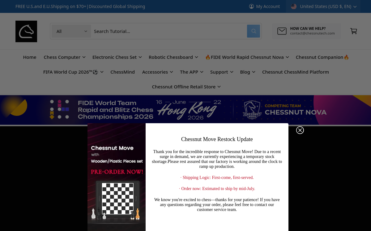 Screenshot von Chessnut