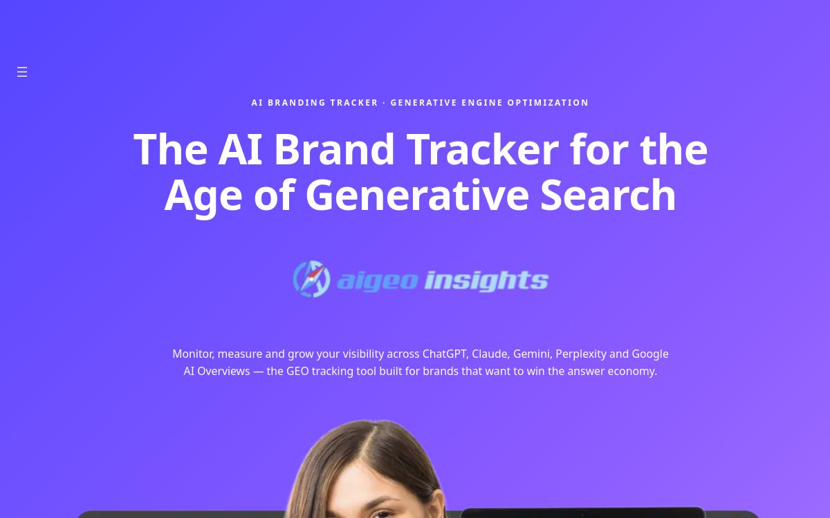 Screenshot von AI GEO Insights