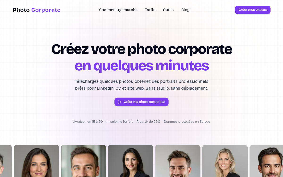 Screenshot von Photo-Corporate