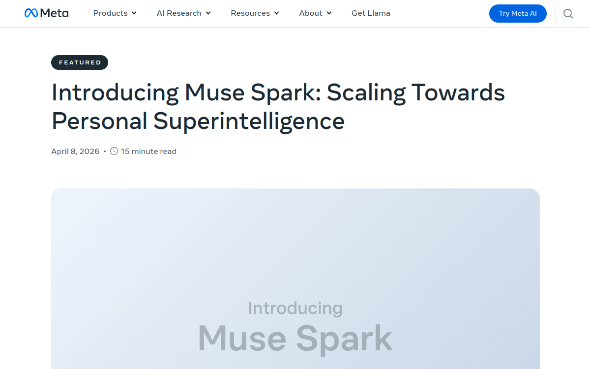 Screenshot von Muse Spark