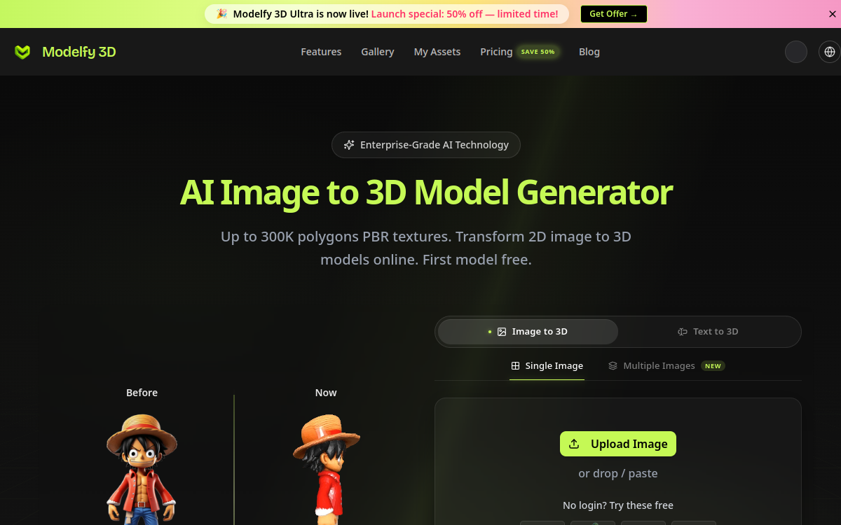 Screenshot von Modelfy 3D