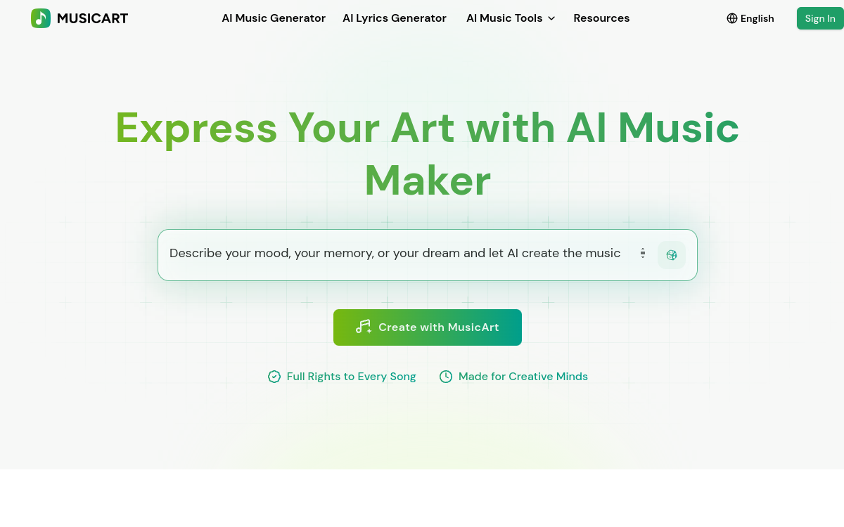 Screenshot von MusicArt
