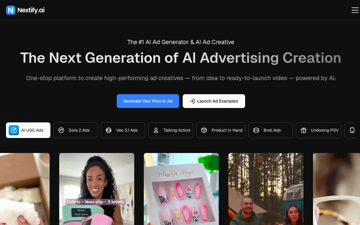 Screenshot von Nextify AI