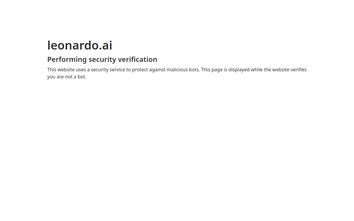 Screenshot von Leonardo AI