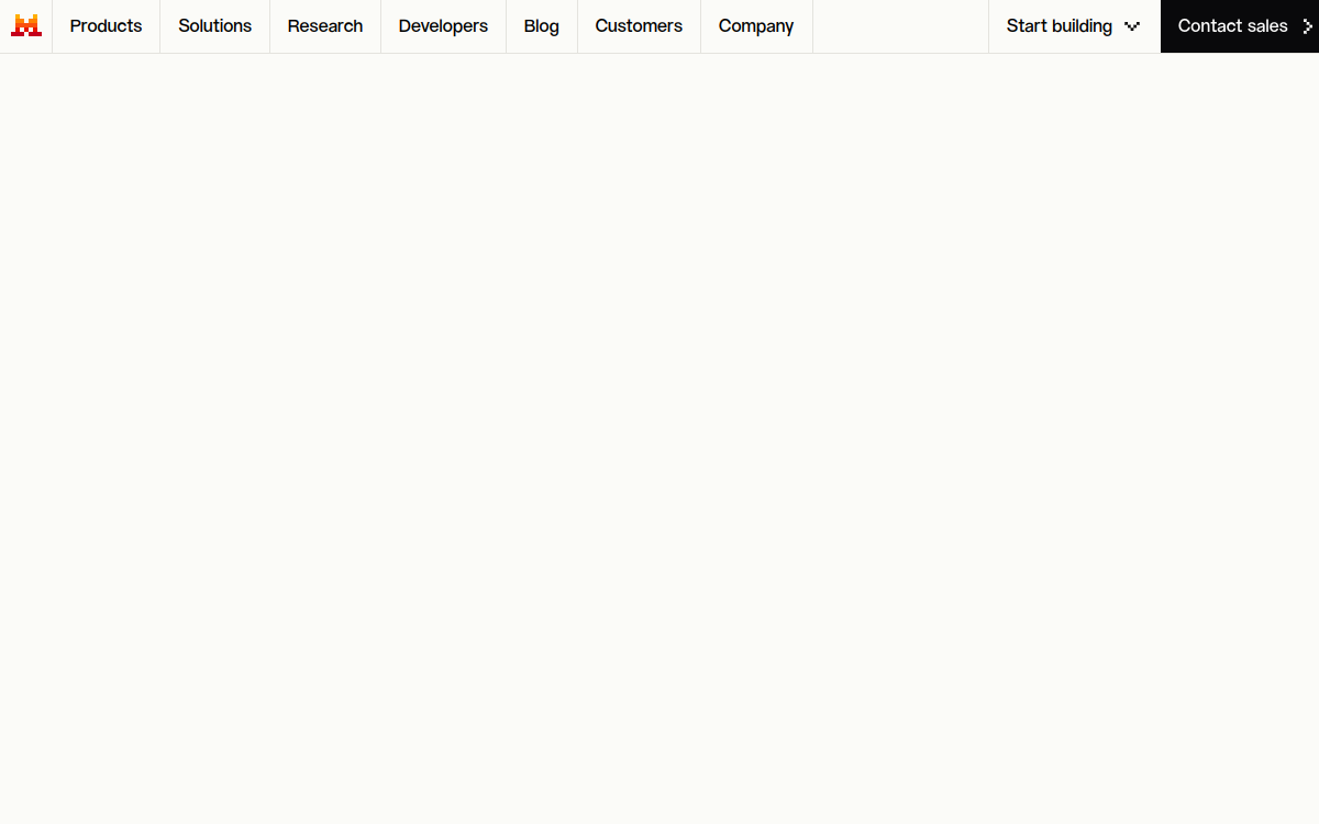 Screenshot von Mistral AI