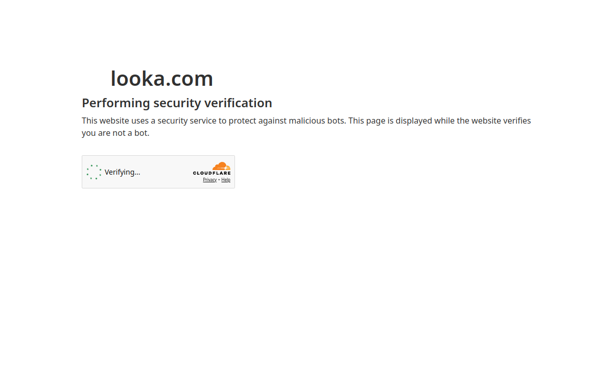 Screenshot von Looka