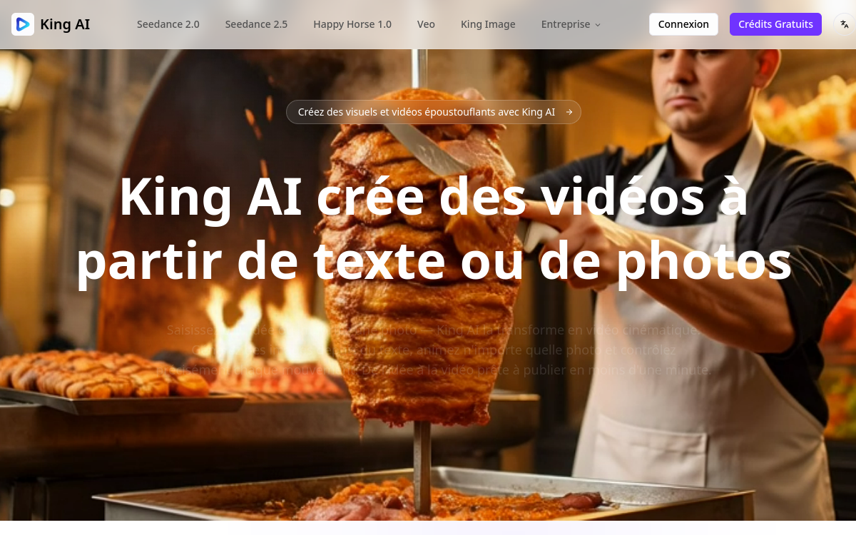 Screenshot von King AI
