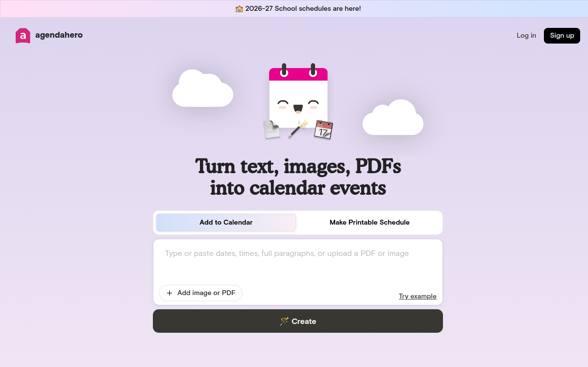 Screenshot von Agenda Hero