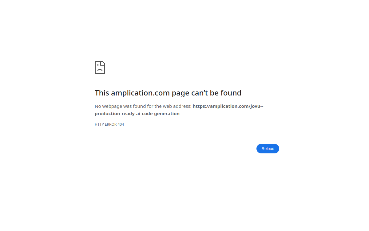 Screenshot von Amplication Jovu