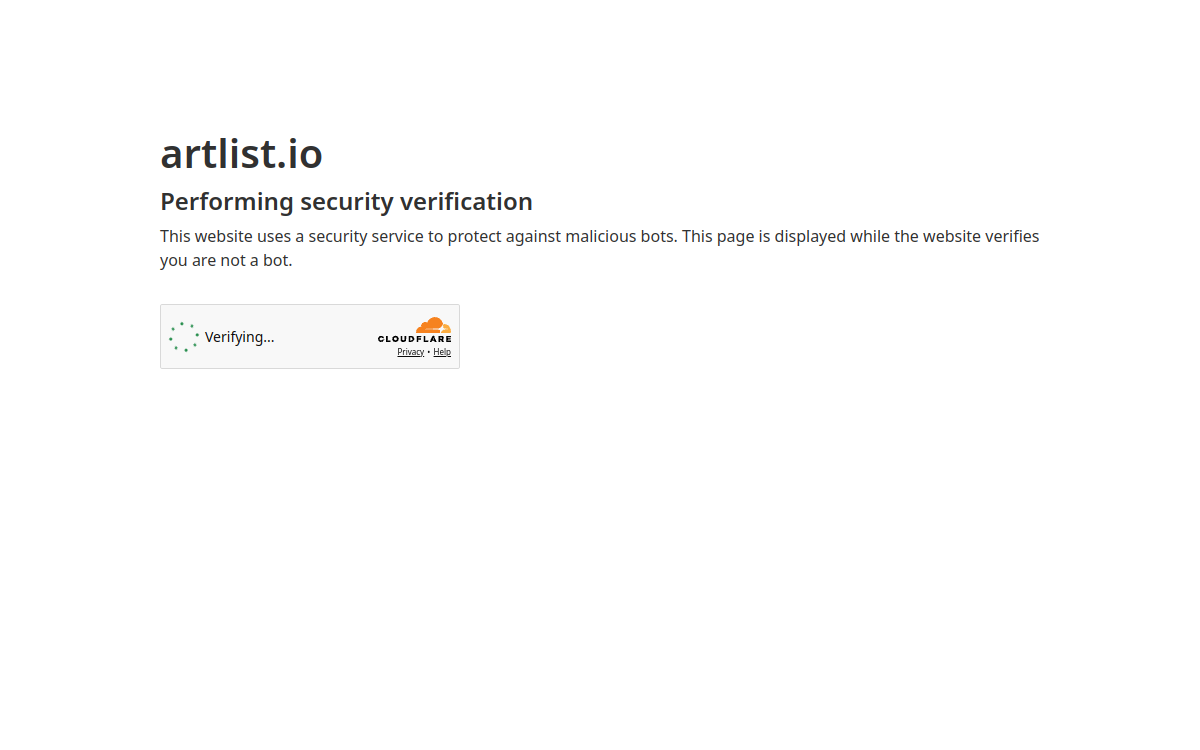 Screenshot von Artlist AI Image Generator