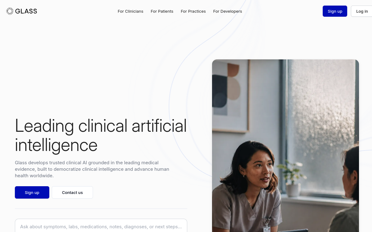 Screenshot von Glass Health