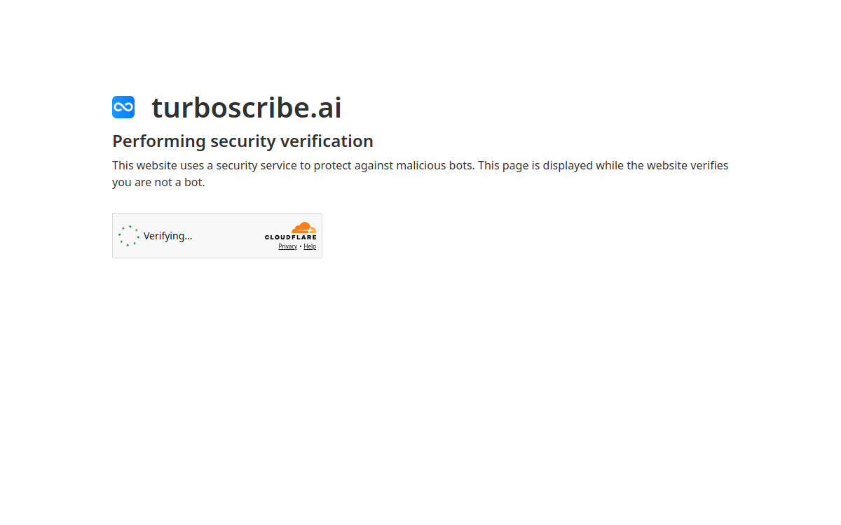 Screenshot von TurboScribe