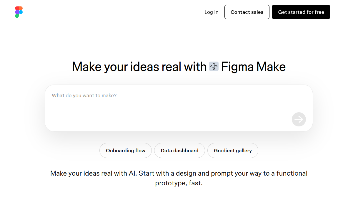 Screenshot von Figma Make