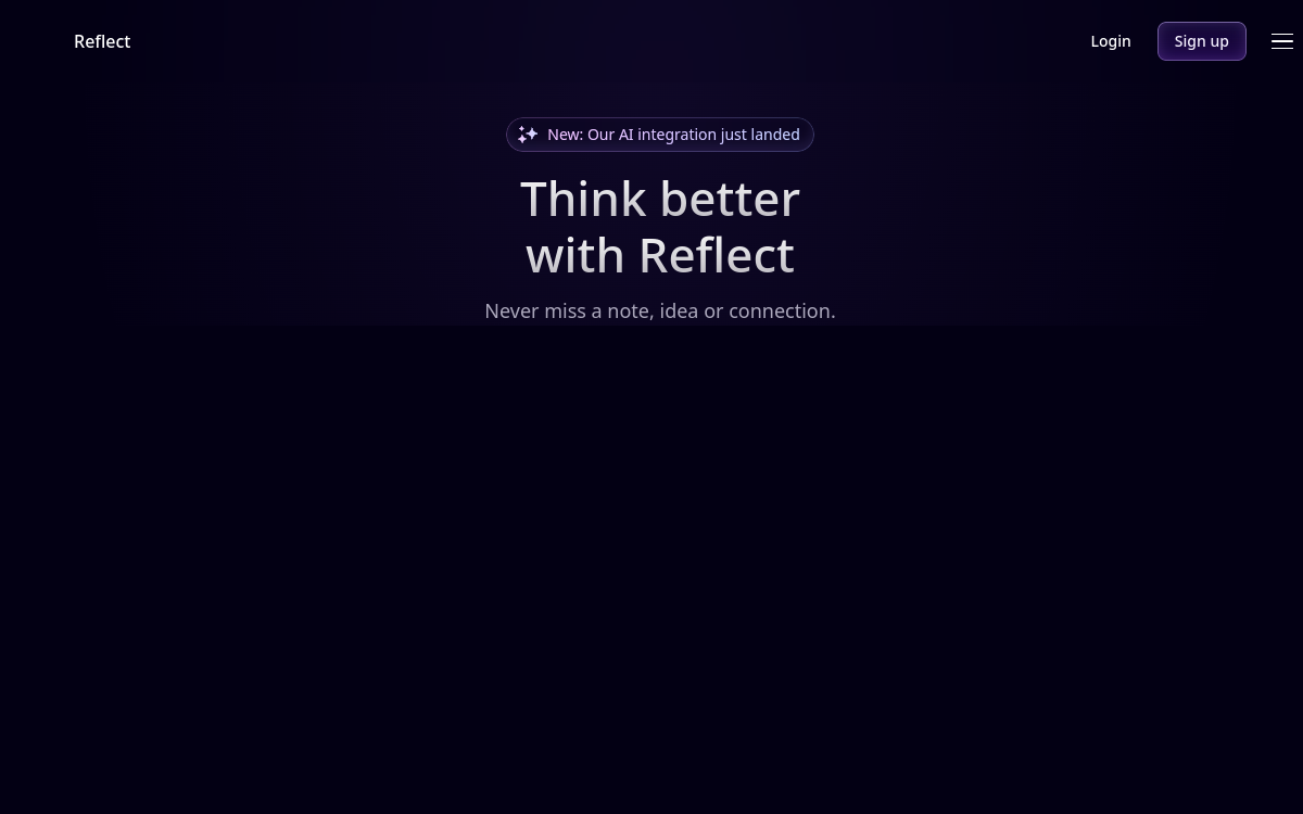 Screenshot von Reflect
