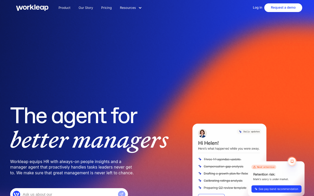 Screenshot von Workleap