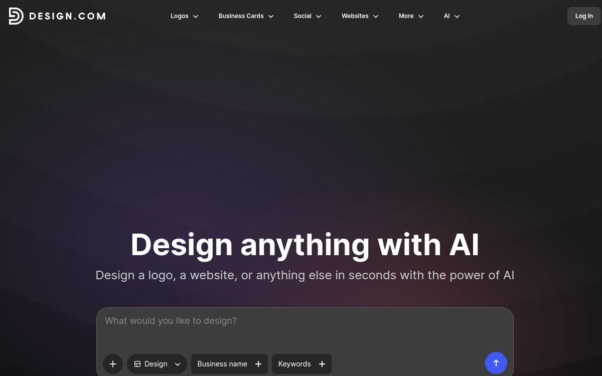 Screenshot von Design.com