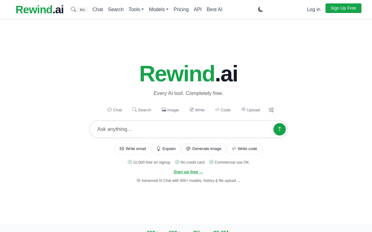 Screenshot von Rewind AI