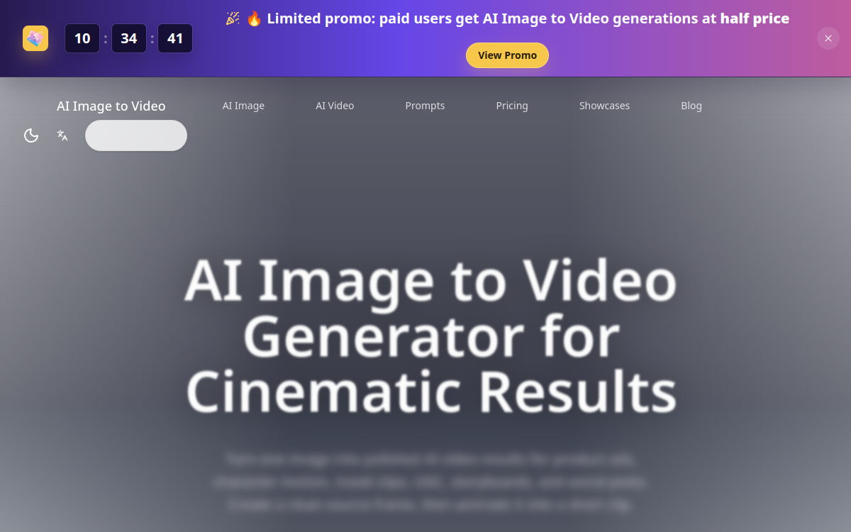 Screenshot von AI Image to Video