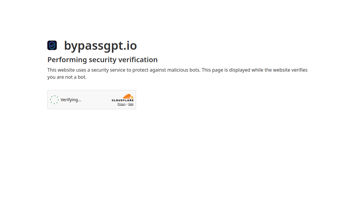 Screenshot von BypassGPT