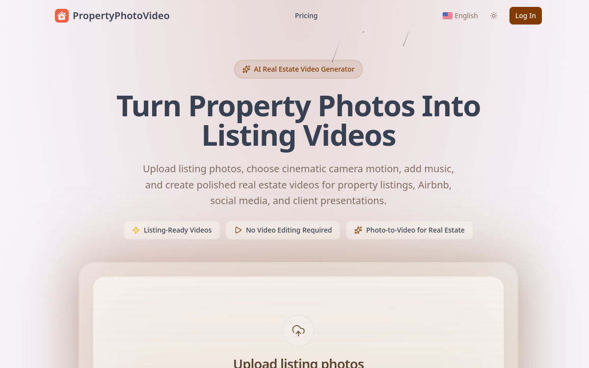 Screenshot von PropertyPhotoVideo