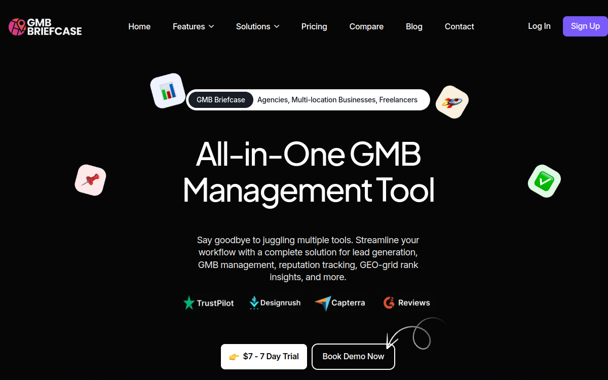 Screenshot von GMB Briefcase