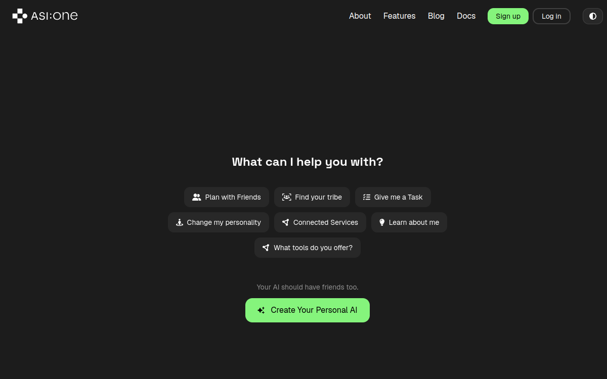 Screenshot von ASI:One