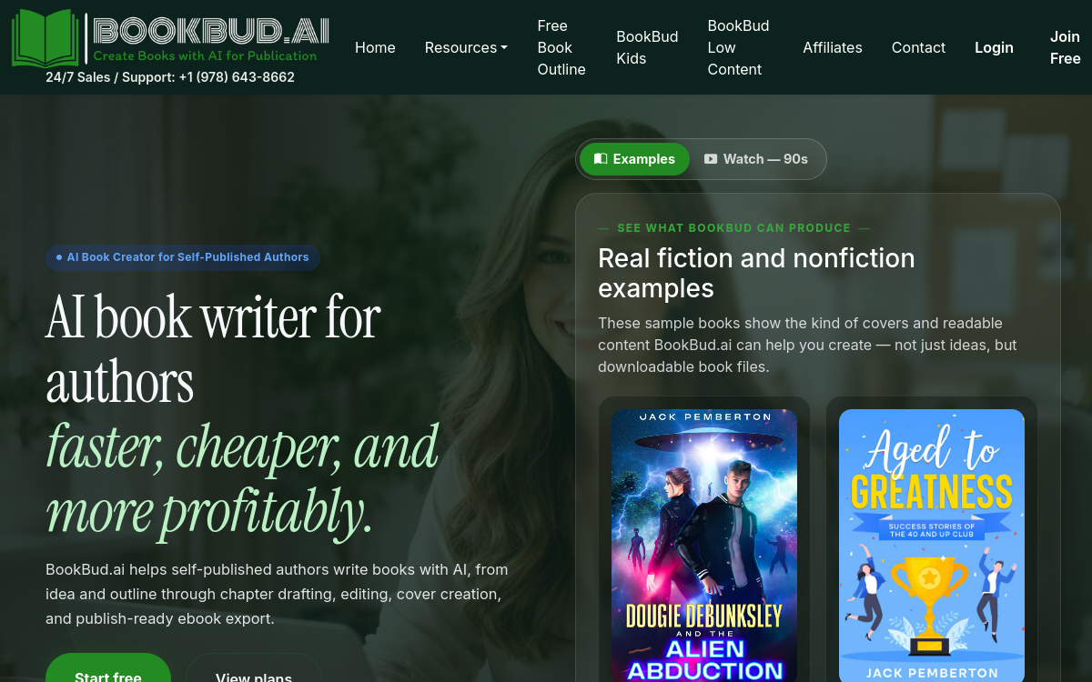 Screenshot von BookBud.ai