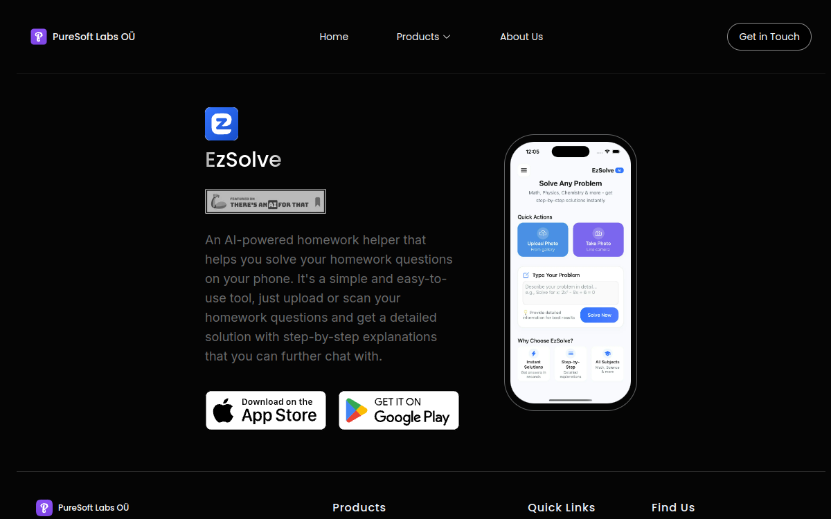Screenshot von EzSolve