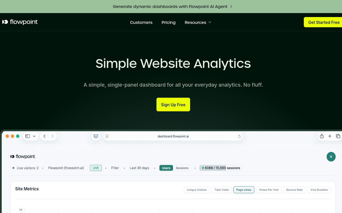 Screenshot von Flowpoint