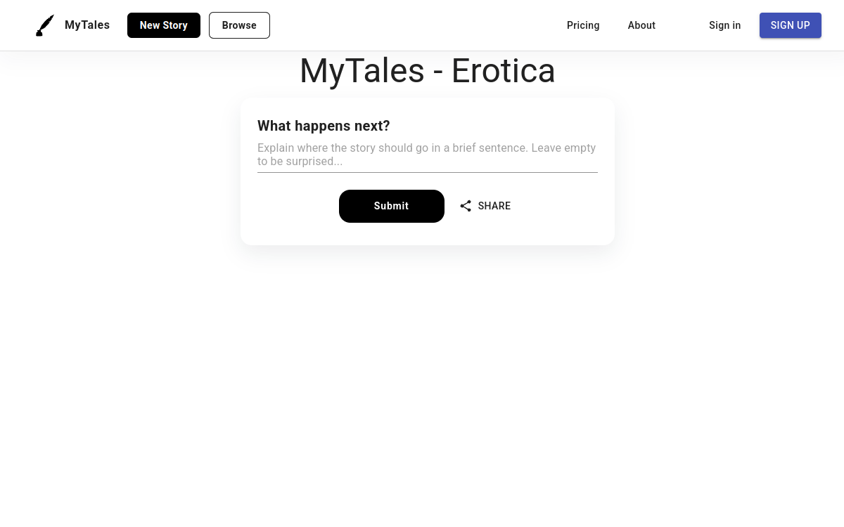 Screenshot von MyTales