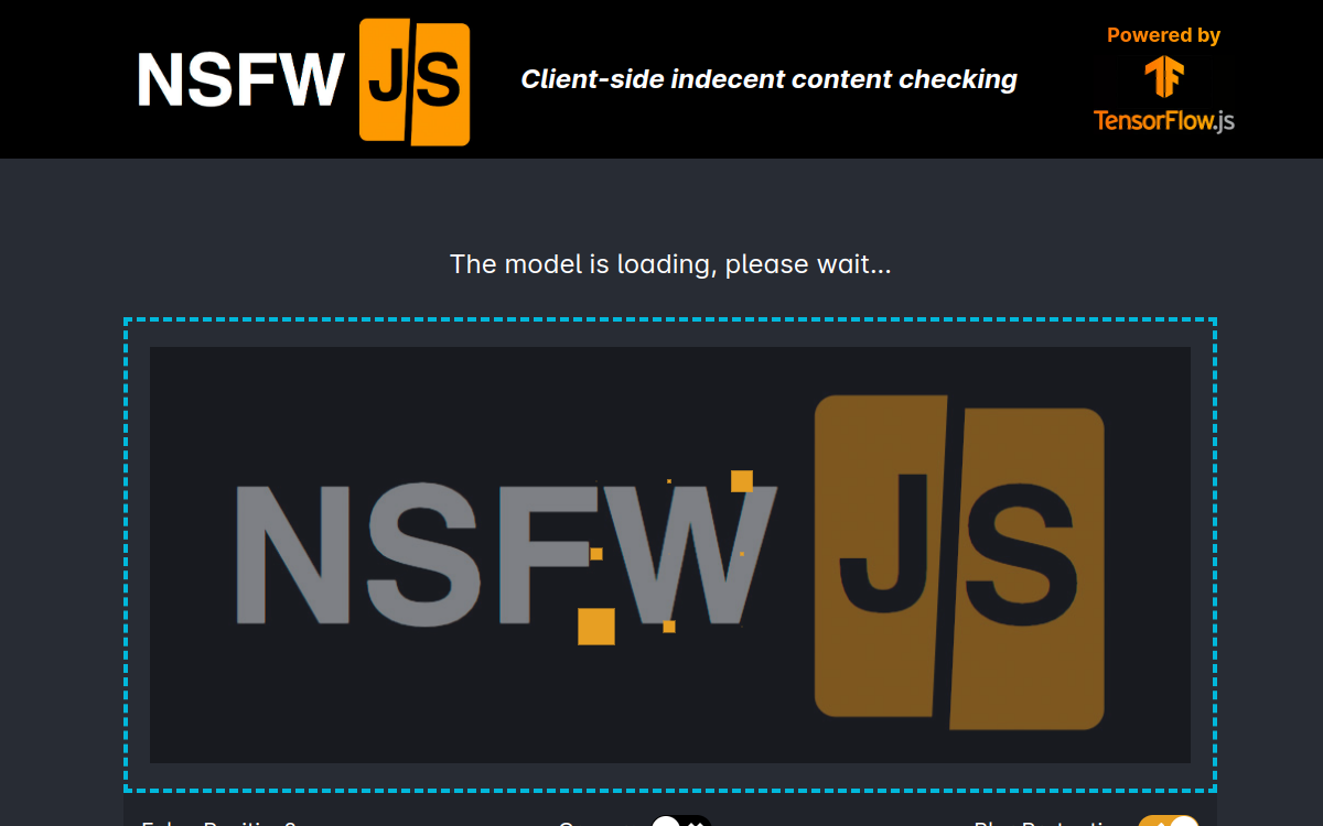 Screenshot von NSFWJS