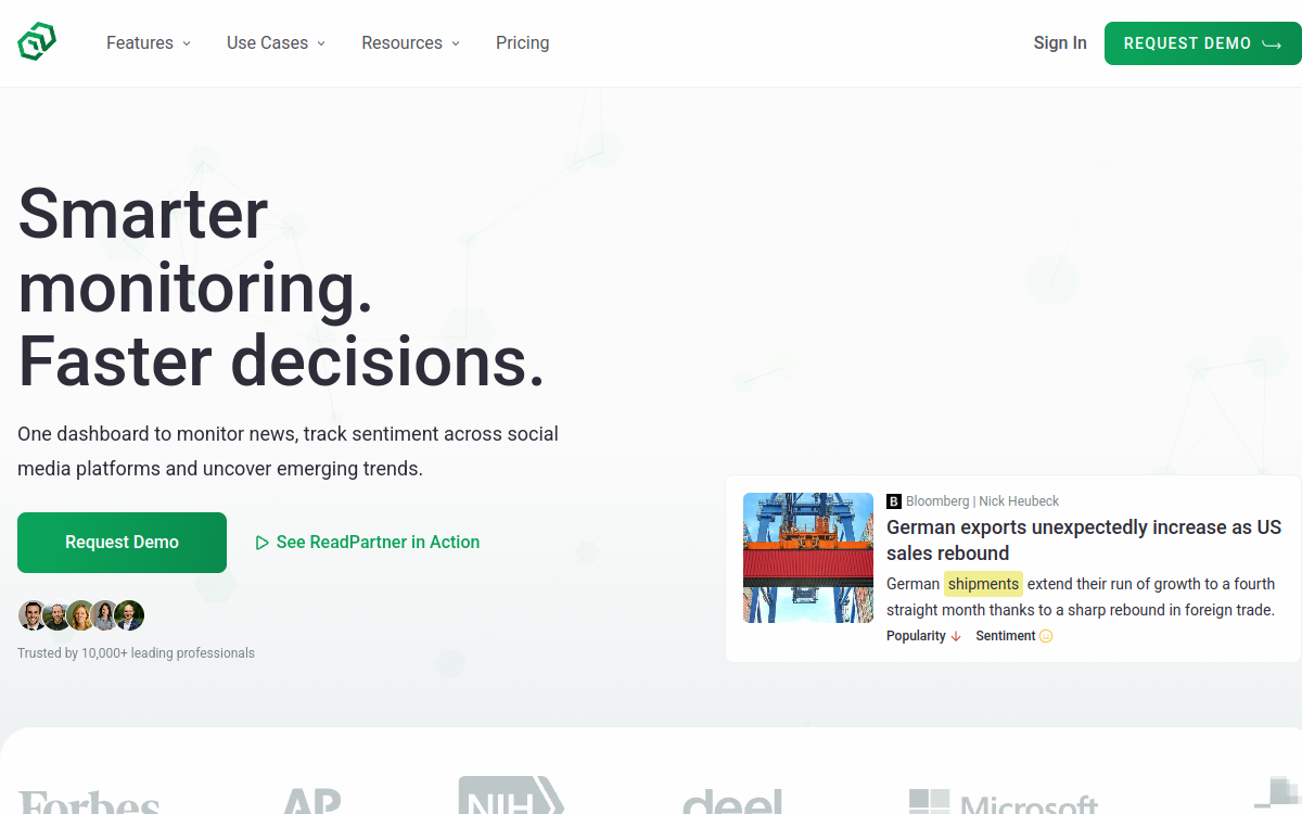 Screenshot von ReadPartner